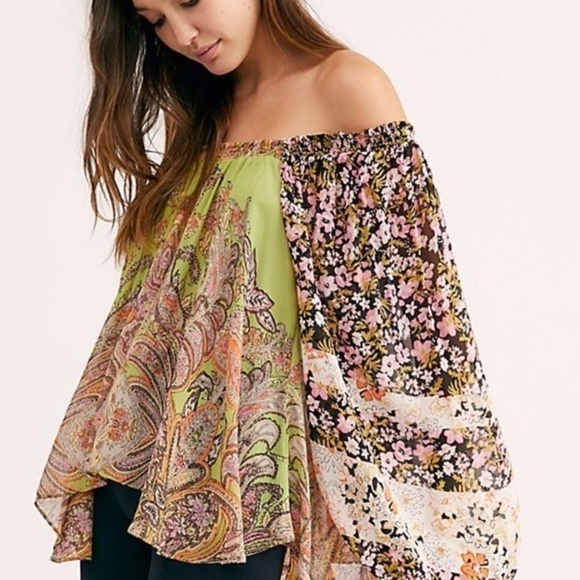 Free People 'Roamin Around  Paisley Blouse  Small - Picture 8 of 9